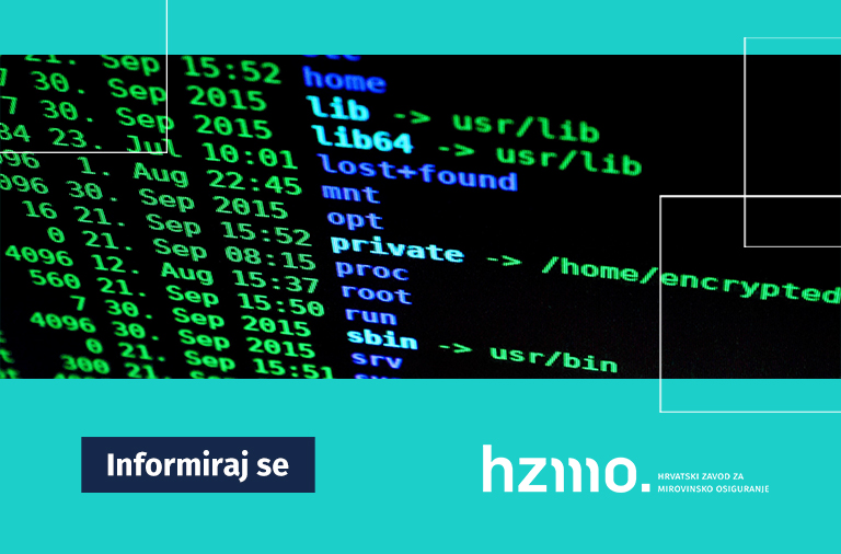 Elektroničke usluge HZMO-a za fizičke osobe i poslovne korisnike (e-potvrde) nedostupne 19. veljače od 17 do 19 sati zbog tehničkog održavanja